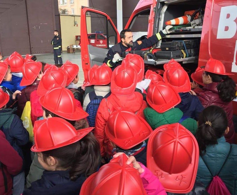 Visita de los bomberos