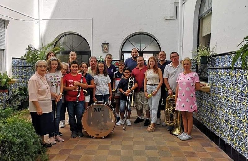 Visita de la banda municipal